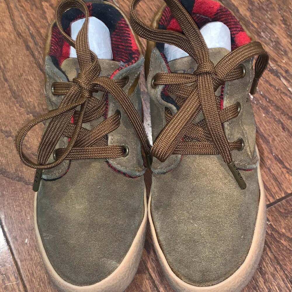 Polo Ralph‎ Lauren Faxon Low Top Canvas Olive Green Sneakers